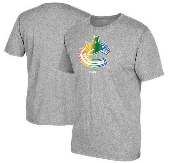 Men's Vancouver Canucks Gray Reebok Rainbow Pride Short Sleeve T-Shirt FengYun,We sell and wholesale Men's Vancouver Canucks Gray Reebok Rainbow Pride Short Sleeve T-Shirt FengYun on line form chian!
